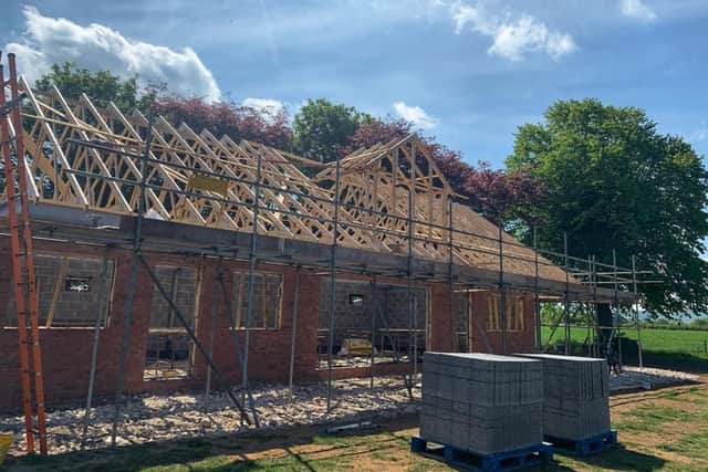 Work has been progressing on the clubhouse at Brompton Cricket Club, with the club appealing for donations to help them complete the build