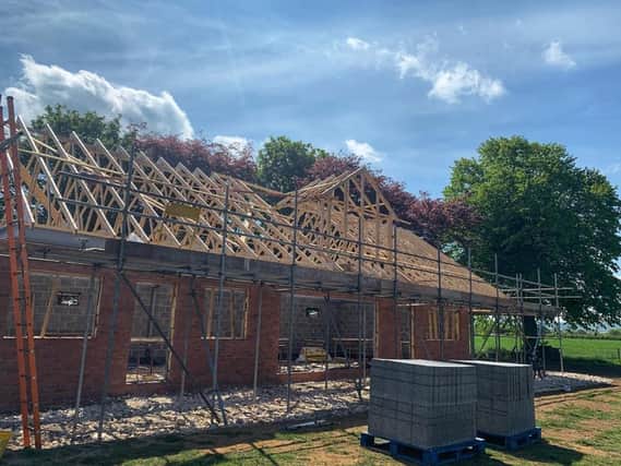 Work has been progressing on the clubhouse at Brompton Cricket Club, with the club appealing for donations to help them complete the build