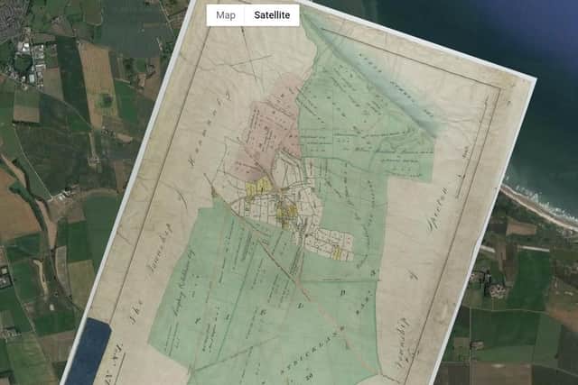 An Hunmanby Enclosure map (early 1800s).