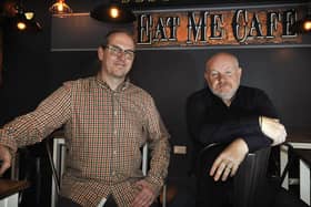 Stephen Dinardo and Martyn Hyde, of Eat Me