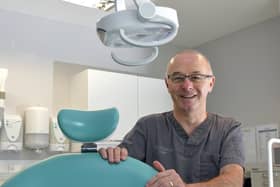 Peasholm Dental Practice. Principle dentist Andy Moran looks forward to getting back to work