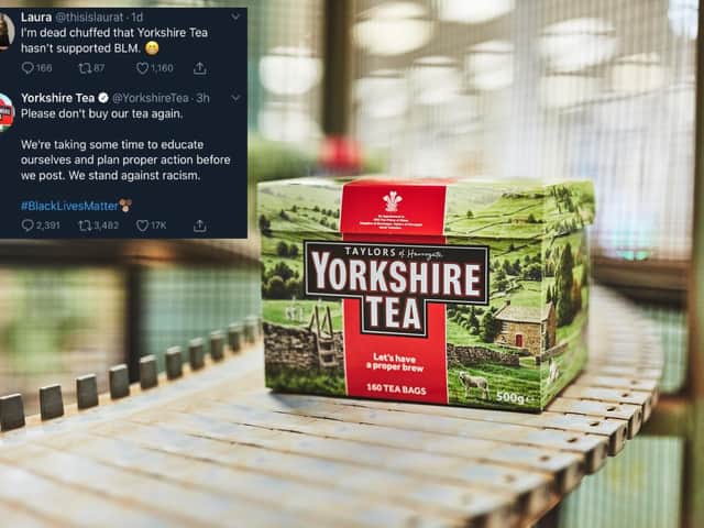 Yorkshire Tea and PG Tips have tweeted showing 'solidaritea' with the Black Lives Matter movement