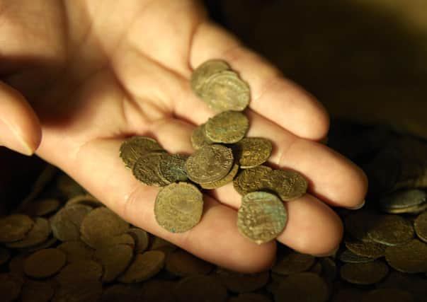 Treasure finds can include coins, prehistoric metallic objects and artefacts. Photo: PA Images