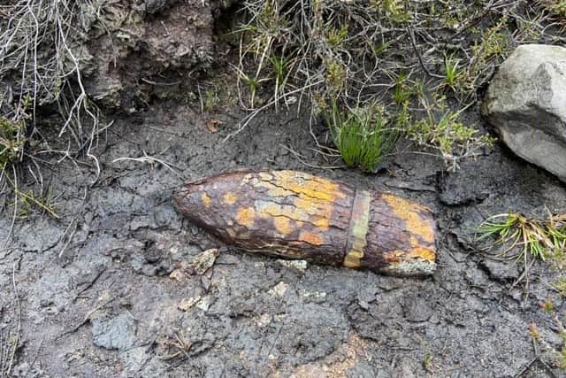 The ordnance that was found.
