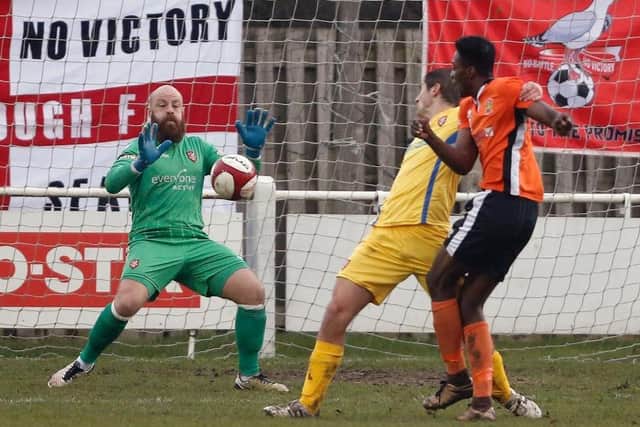 Tom Morgan in action for Boro