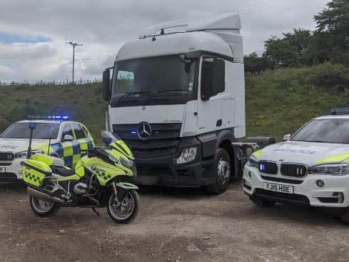 An unmarked truck has been helping police keep the roads safe.