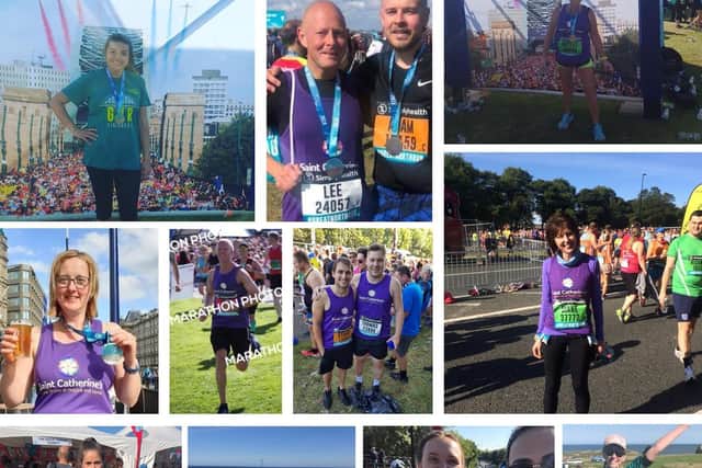 Great North Run competitors raising money for Saint Catherine's.