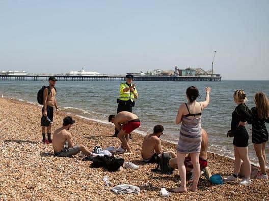 Police around the country - here in Brighton - have been warning teenagers about congregating.