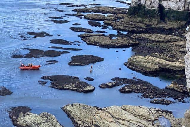 Photo from Flamborough RNLI Facebook page.