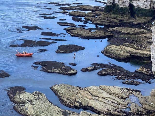 Photo from Flamborough RNLI Facebook page.