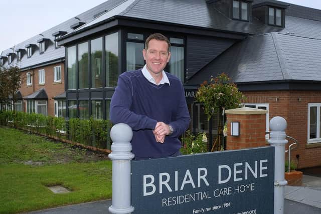 Mark Kelly outside Briar Dene in Burniston Road, Scarborough