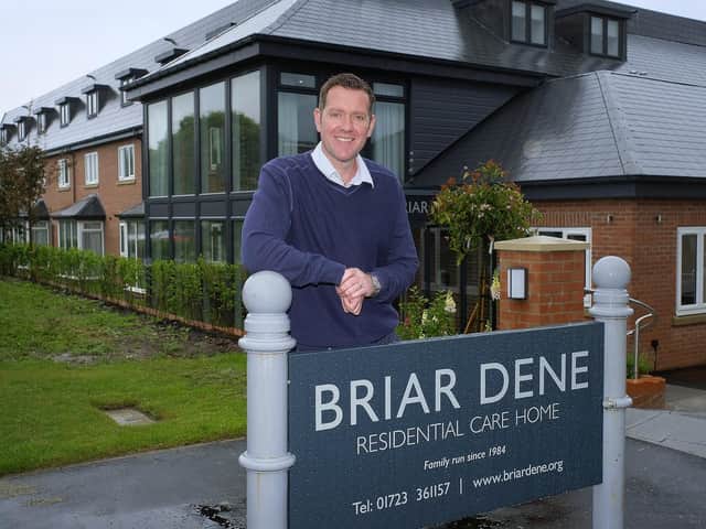 Mark Kelly outside Briar Dene in Burniston Road, Scarborough