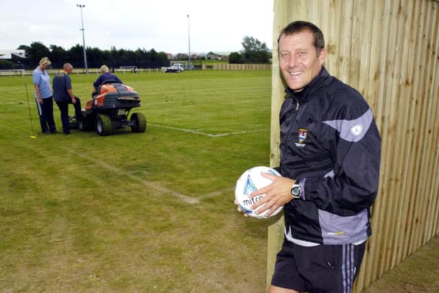 Mitch Cook, who was the manager of Scarborough Town in their first two seasons