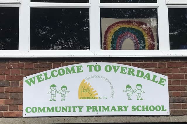 Sign on the current Overdale School.
