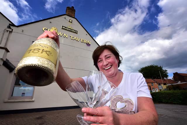 Belinda Leppington of the Crown Tavern pub hopes it will be back to business soon.