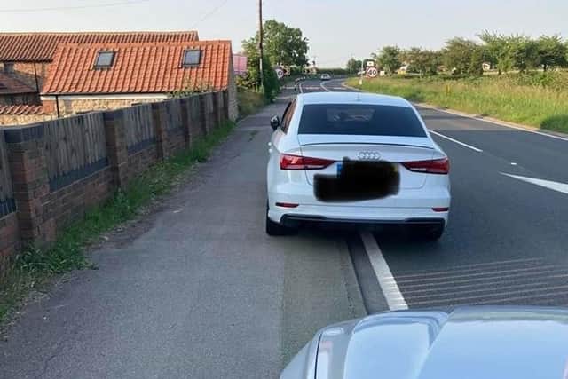 The Audi was stopped near Rillington
