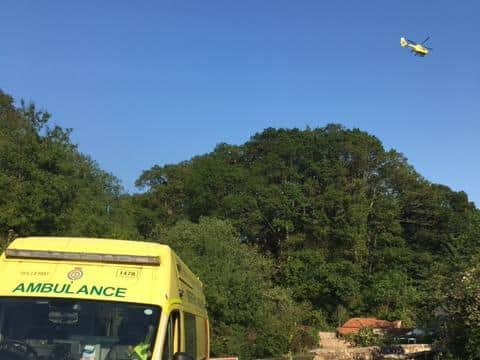 The scene of the accident at Beckhole.