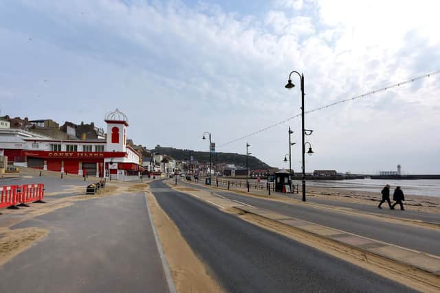 The seafront at Scarborough.