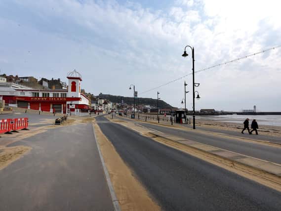 The seafront at Scarborough.