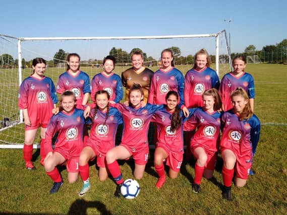 Scarborough Ladies Under-15s before a game last season