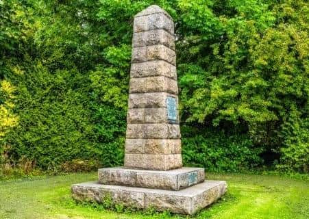 Captain Cook's memorial monument.