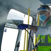 The Zapptiser system uses high pressure mist spray to sanitise vehicles.
