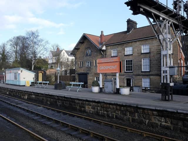 Grosmont station is on both the Esk Valley line and the steam railway.