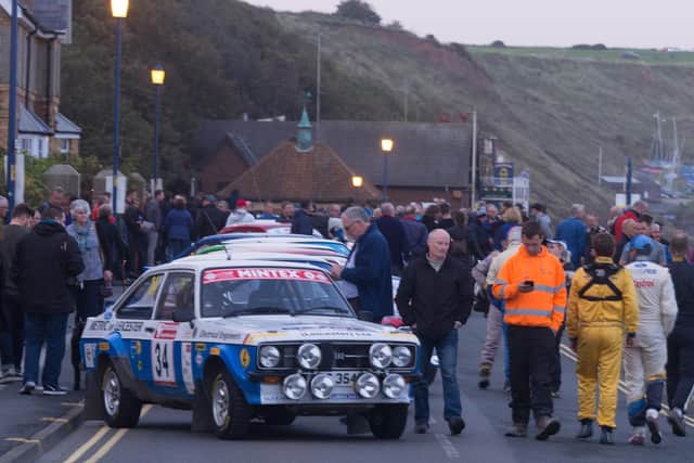 The start of a previous Trackrod Rally Yorkshire start at Filey