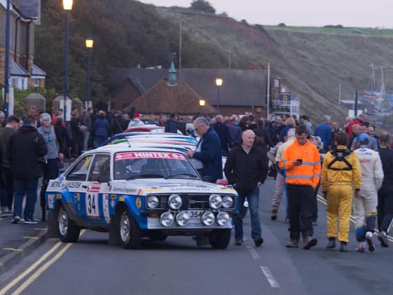The start of a previous Trackrod Rally Yorkshire start at Filey