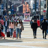 There has been four further coronavirus deaths in Yorkshire hospitals, new figures have confirmed. Pictured: Briggate in Leeds after the shops were allowed to reopen.