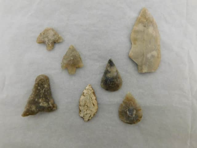 Flint arrowheads