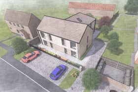 An artist’s impression of the new homes near the  junction of Thornton Road and Bessingby Gate on the West Hill estate.