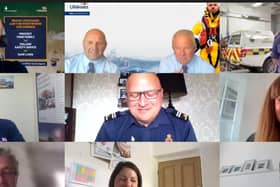 The maritime minister took part in a virtual visit to Scarborough Lifeboat Station and  a question and answer session. Photo courtesy of the Department for Transport.