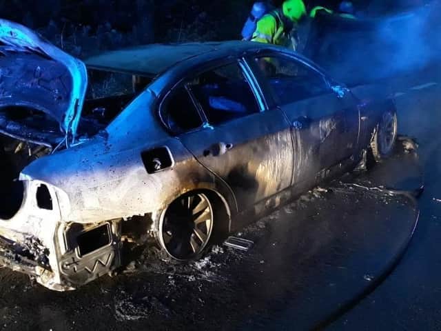 The incident blocked the A64