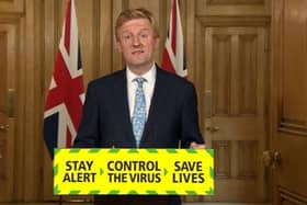 Digital, Culture, Media and Sport Secretary Oliver Dowden during a media briefing in Downing Street, London, on coronavirus (COVID-19). Photo: PA