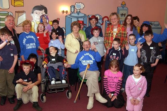 One of the most enduring characters connected with the Harbour Bar was fundraiser Ernie Robinson, here at the annual Ernie Robinson Children's Charities party in 2003.