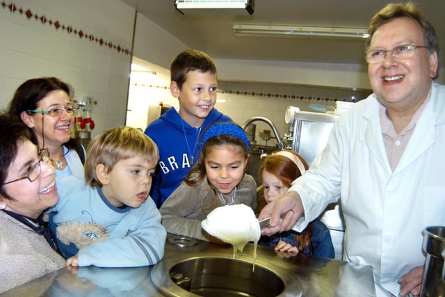 Open day in 2006: Eli Piccinato, Val Hewitt, Lucas Ayckbourn, 3, Thomas Hewitt, 10, Anna Ayckbourn, 7, Emilia Hewitt, 5, and Giulian Alonzi.