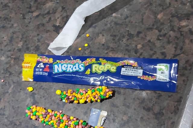 Cannabis-infused sweets found during the raids