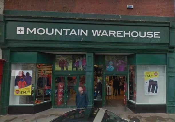 The front of Whitby's Mountain Warehouse store, on St Ann's Staith
picture: Google images