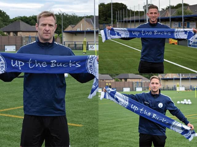 James Walshaw, Tommy Taylor and Chris Dawson have left Boro to sign for Buxton. Pictures: Buxton FC