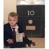Harrison as Boris with his Brexit plan