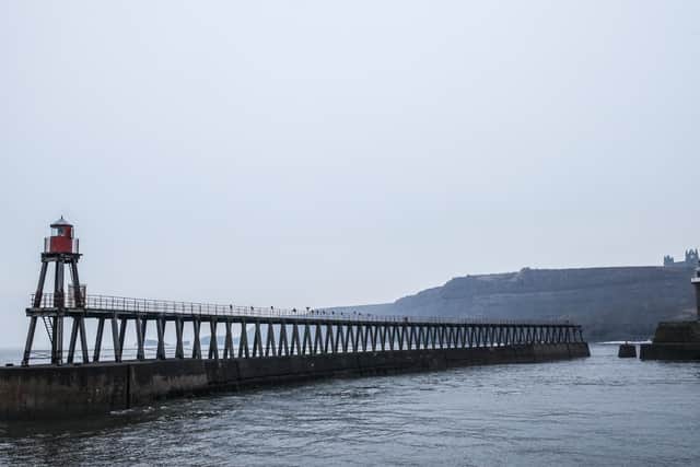 The engine failure happened off Whitby's east pier.
