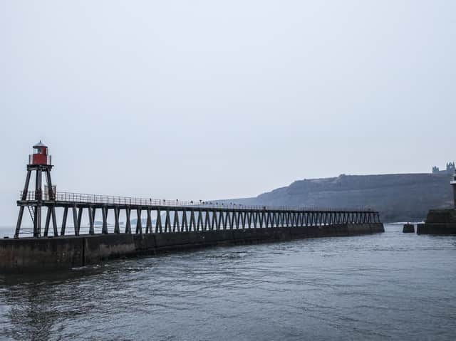 The engine failure happened off Whitby's east pier.
