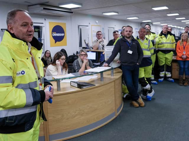 Mark Cutifani meets workers in North Yorkshire.