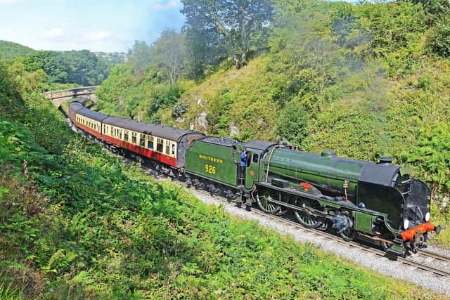 Repton steaming along. Picture John Hunt