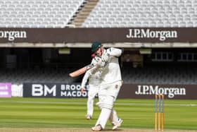 New Flixton skipper Harry Walmsley in action during the 2018 National Village Cup final victory at Lord's. He leads his side into their NVC campaign on Sunday against Ebberston. Picture by Will Palmer.