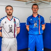 Whitby Town have launched their new 2020/21 home, away and goalkeeper kits. PICTURE: BRIAN MURFIELD