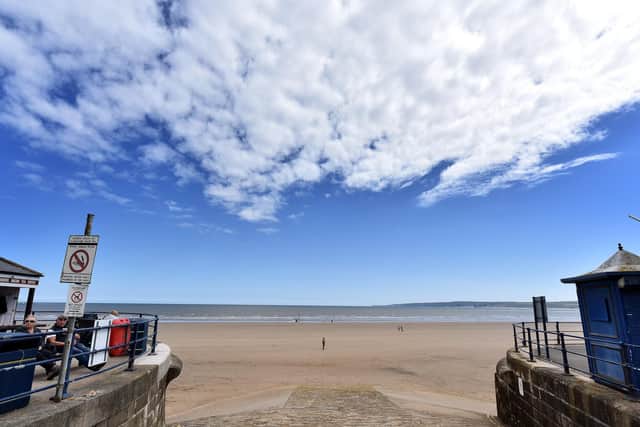 Filey beach.