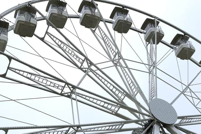 The observation wheel is popular with visitors