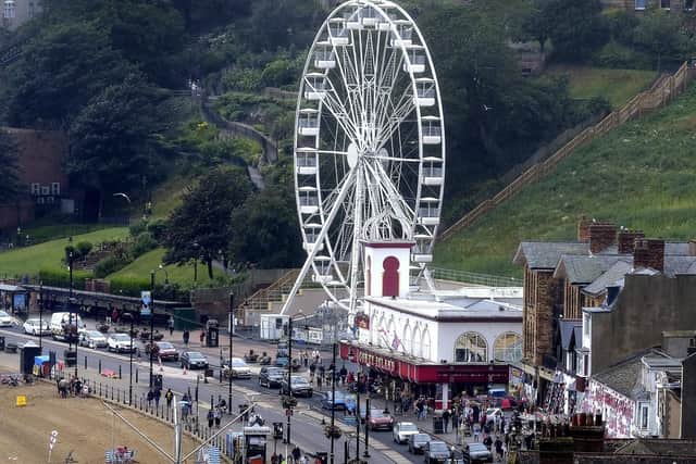 The wheel is located on the former Futurist Theatre site